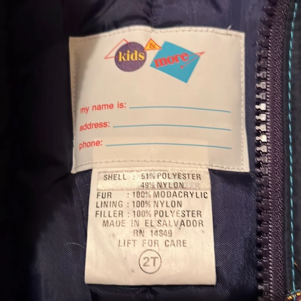 KIDS & MORE. Jacket with Detachable Faux Fur Trimmed Hood - Picture 6 of 7